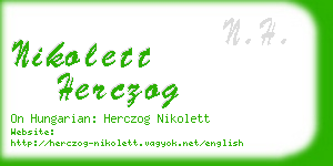 nikolett herczog business card